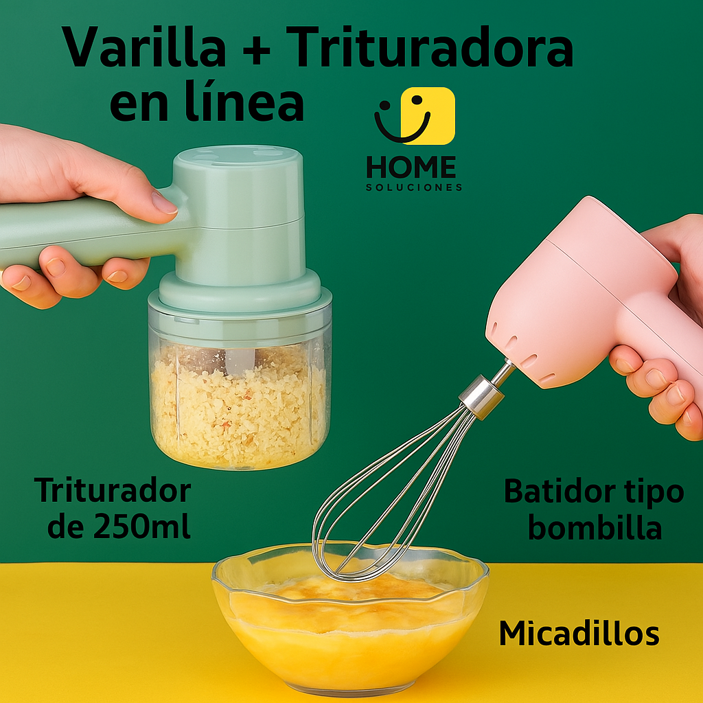 Batidora Y Picadora 3 En 1