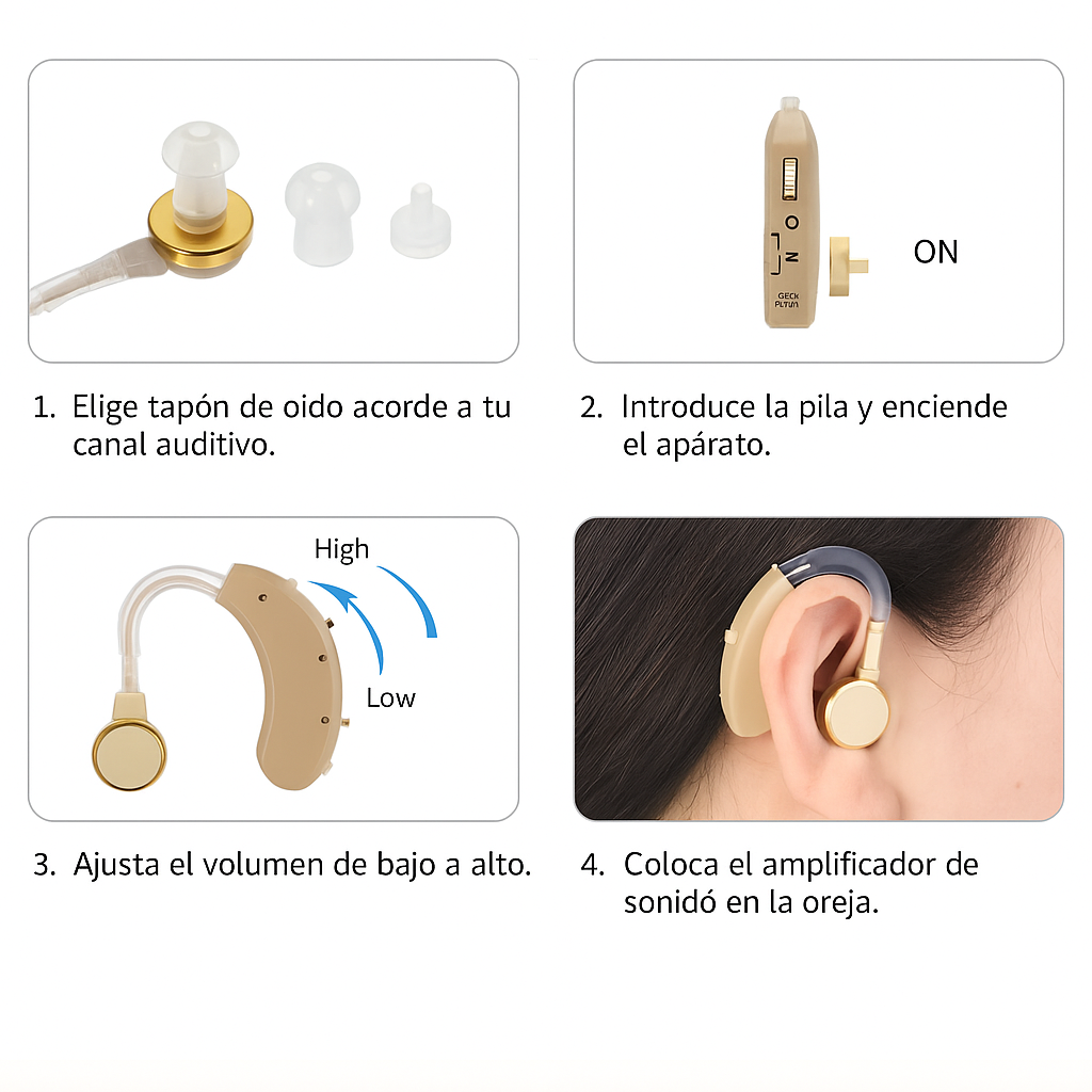Audífonos Amplificador Sonido Cyber Sonic
