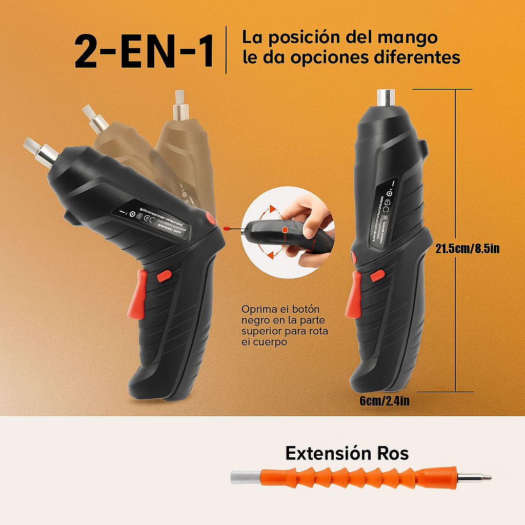 Destornillador Eléctrico  Inalámbrico  47 en 1